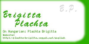 brigitta plachta business card